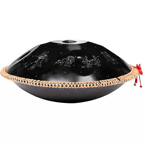 X8 Drums Zodiac Constellation Handpan With Bag and Stand 22 in. Black