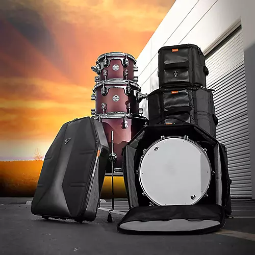 Gruv Gear Veloc 4-Piece Tom Set 8x10, 12x10, 14x16, 22x18 in. Black