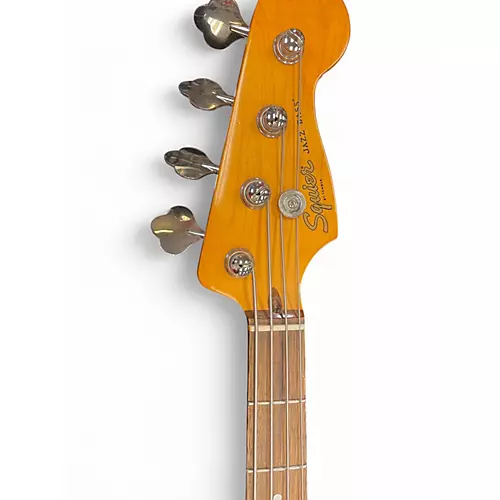 Used 2023 Squier Classic Vibe 70s Jazz Bass Blue Electric Bass Guitar Blue