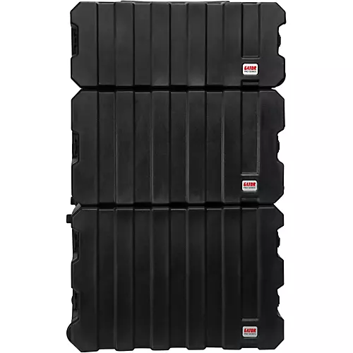 Gator G-Pro Roto Mold Rolling Rack Case Black 8 Space
