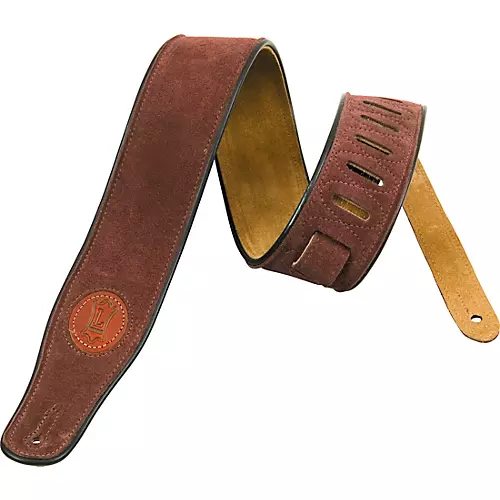 Levy's Soft Suede Guitar Strap Brown