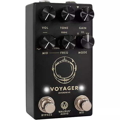 Walrus Audio Voyager Pre-Amp/Overdrive MKII Effects Pedal Black