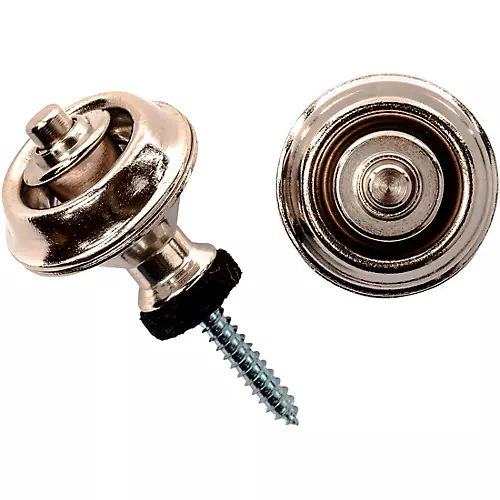 Dunlop Dual-Design Straplok System Black Chrome