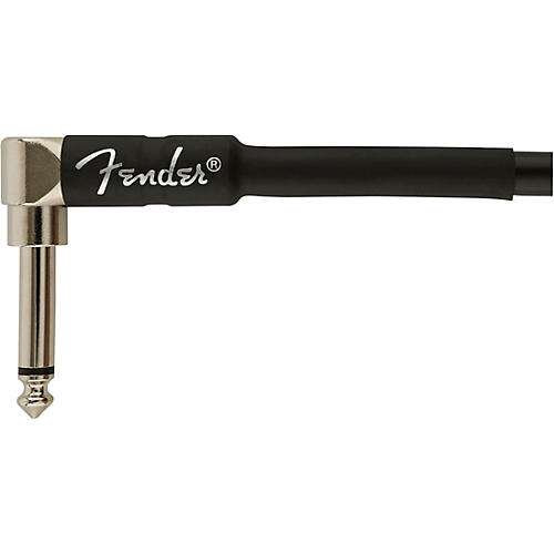 Fender Professional Series Straight to Angle Instrument Cable 25 ft. Black