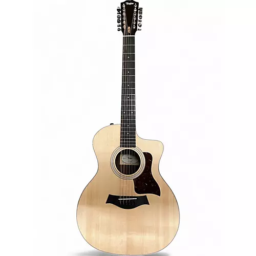 Used Taylor 254CE Natural 12 String Acoustic Electric Guitar Natural