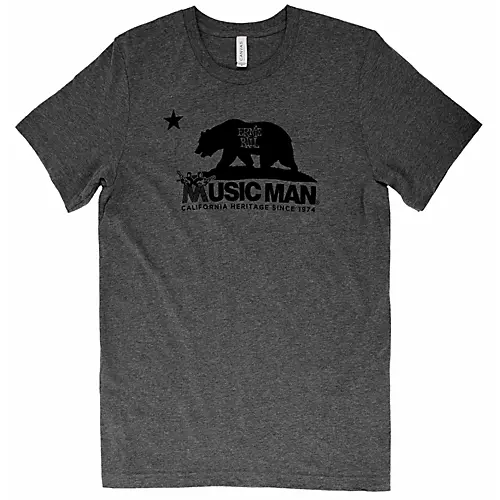 Ernie Ball Music Man Music Man Bear T-Shirt XX Large Heather Gray