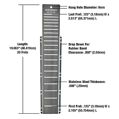 Music Nomad Fret Shield Fretboard Protector Guard for M-25.34