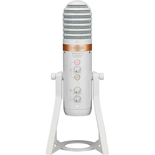 Yamaha AG01 Streaming Loopback Audio USB Microphone White