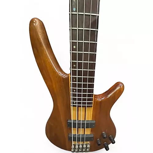 Used 2006 Ibanez SR 1005 EWN Natural Electric Bass Guitar Natural