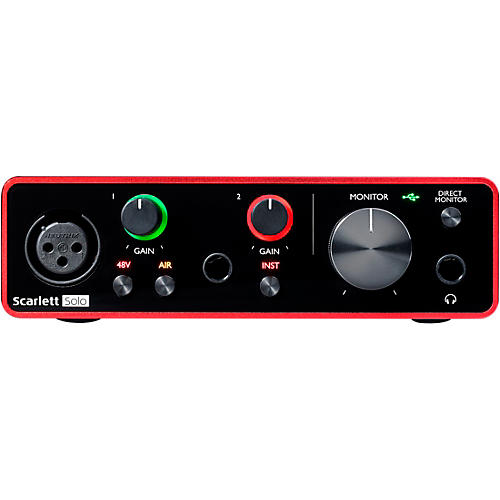 Focusrite Scarlett Solo USB Audio Interface Gen 3