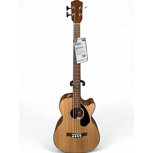 Used Fender CB60SCE Natural Acoustic Bass Guitar Natural