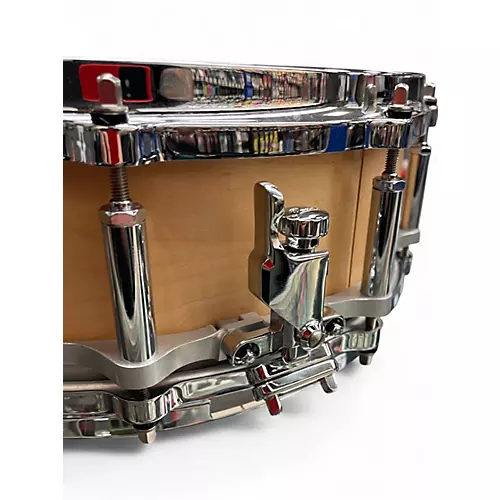 Used Pearl 5X14 free floater Natural Drum Natural 8