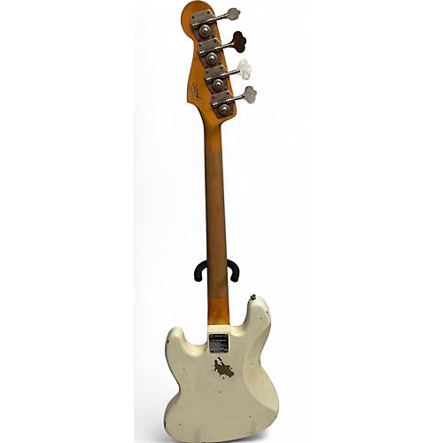 Used Fender ltd 60's jazz bass relic Olympic White Electric Bass Guitar Olympic White