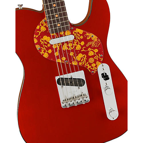 Fender Limited-Edition Raphael Saadiq Telecaster Electric Guitar Dark Red Metallic