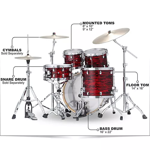 TAMA Starclassic Walnut/Birch 4-Piece Shell Pack With 22