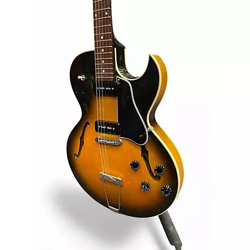 Used Gibson ES135 sunburst Hollow Body Electric Guitar sunburst