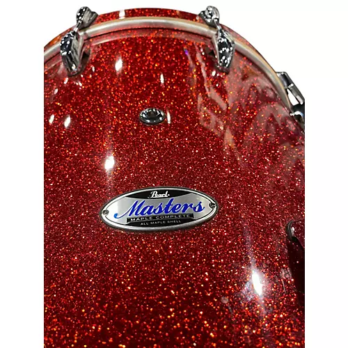Used Pearl 5 Piece MASTERS MAPLE COMPLETE BURNT COPPER Drum Kit BURNT COPPER