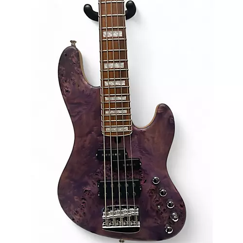 Used 2022 Mayones JABBA MALAMAN 5 antique violet raw Electric Bass Guitar antique violet raw