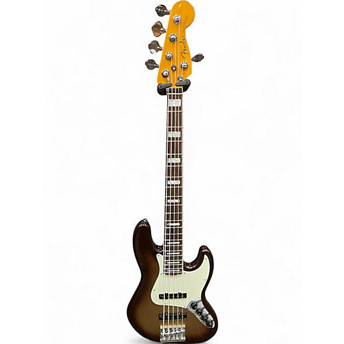 Used Fender American Ultra Jazz Bass V MOCHA BURST Electric Bass Guitar MOCHA BURST