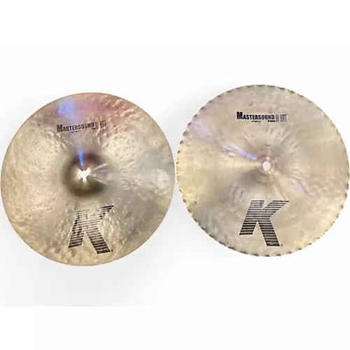 Used Zildjian 14in Mastersound Hi Hat Pair Cymbal 33