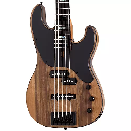 Schecter Guitar Research Model-T 5 Exotic 5-String Black Limba Electric Bass Satin Natural