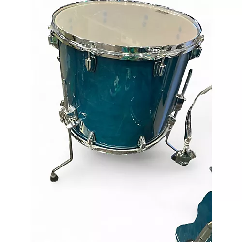 Used TAMA 7 Piece Superstar Classic Turquoise Drum Kit Turquoise