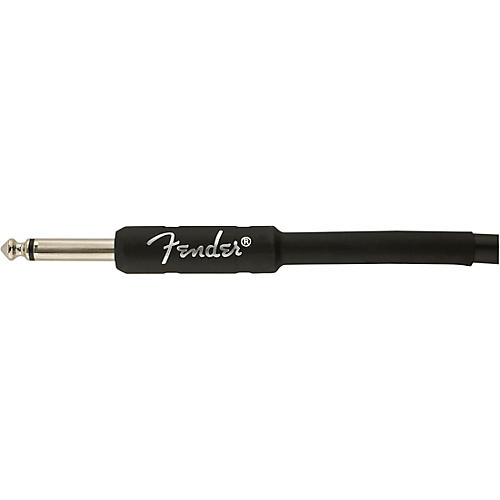 Fender Professional Series Straight to Angle Instrument Cable 25 ft. Black