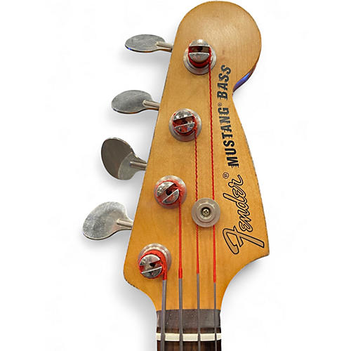 Used Fender Justin Meldal-Johnsen Road Worn Mustang Bass Daphne Blue Electric Bass Guitar Daphne Blue