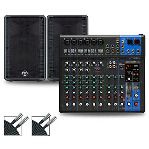 Yamaha MG12XUK Mixer with Yamaha DBR Speakers 12