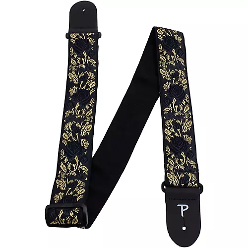 Perri's Premium Jacquard Guitar Strap Teal Suns 2 in.
