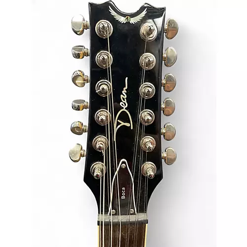 Used Dean Boca 12 Amber Solid Body Electric Guitar Amber