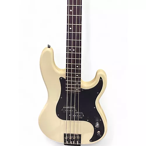 Used Schecter Guitar Research P-4 Antique Ivory Electric Bass Guitar Antique Ivory