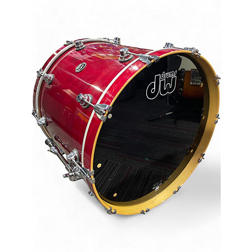 Used DW 3 Piece Performance Series Candy Apple Red Drum Kit Candy Apple Red