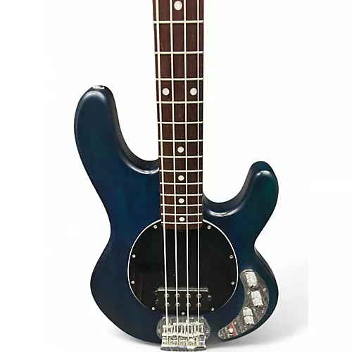 Used Sterling by Music Man Ray4 Blue Electric Bass Guitar Blue