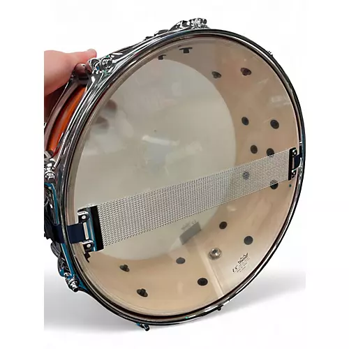 Used Yamaha 5.5X14 Stage Custom Snare orange Drum orange 10