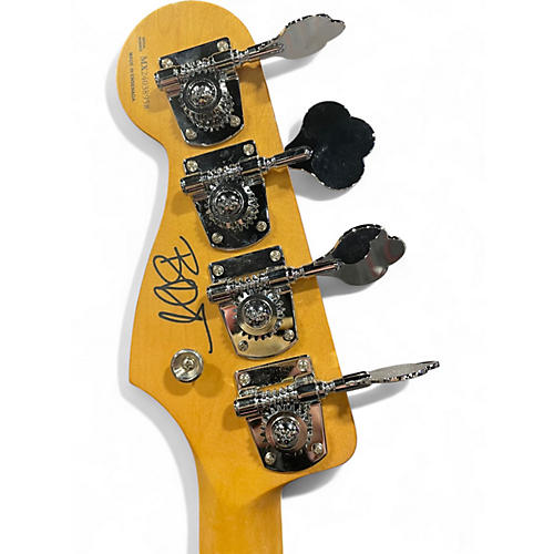 Used Fender Blu DeTiger Signature Jazz Bass Sky Burst Sparkle Electric Bass Guitar Sky Burst Sparkle