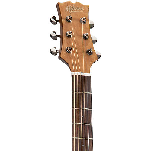 Mitchell MX430QAB Exotic Series Acoustic-Electric Midnight Black Edge Burst