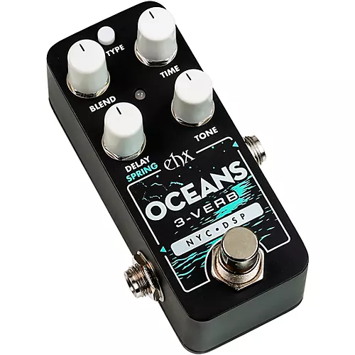 Electro-Harmonix Oceans 3-Verb Reverb Effects Pedal Black