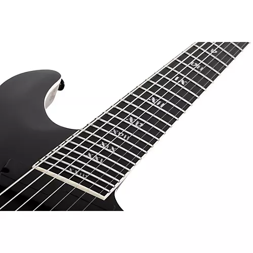 Schecter Guitar Research C-7 Multiscale SLS Elite Evil Twin Satin Black