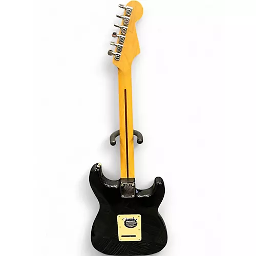 Used Fender Standard Stratocaster Left Handed BLACK Electric Guitar BLACK
