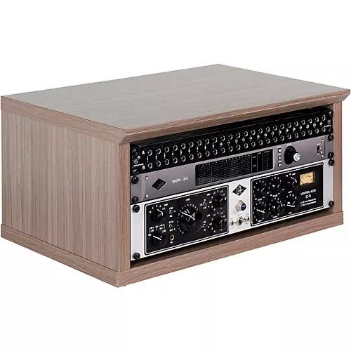 Gator GFW-ELITERK-4U Elite Furniture Series Desktop Studio Rack 4 RU Space Dark Walnut