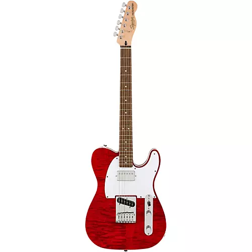 Squier Affinity Series Telecaster FMT SH Electric Guitar Transparent Crimson