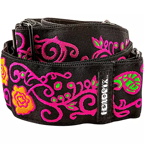 Dunlop Jimi Hendrix Blacklight Monterey Guitar Strap Orange