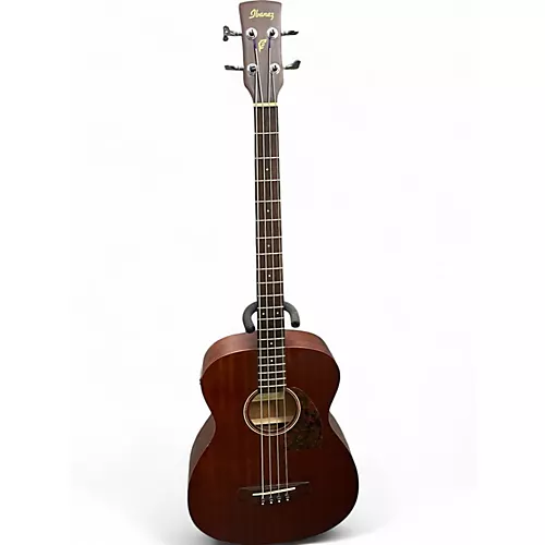 Used Ibanez PCBE12MH Mahogany Acoustic Bass Guitar Mahogany