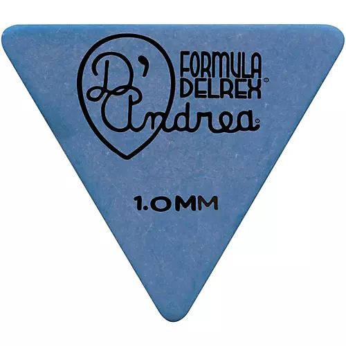 D'Andrea Shell Celluloid 355 Triangle Picks - One Dozen Purple 1.14 mm