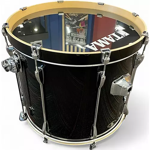 Used TAMA 4 piece Superstar Black Drum Kit Black