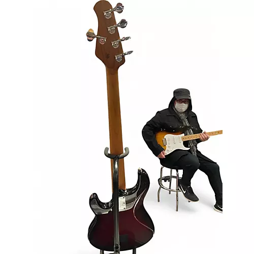 Used Ernie Ball Music Man Stingray 5 H BURNT APPLE SPARKLE Electric Bass Guitar BURNT APPLE SPARKLE