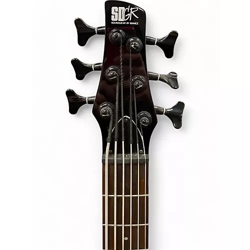 Used Ibanez SR406 Black Electric Bass Guitar Black