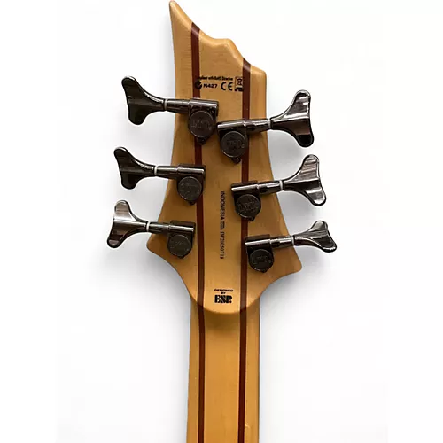 Used ESP LTD B206SM 6 String Natural Electric Bass Guitar Natural