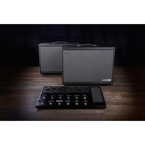 Line 6 Powercab 112 Plus 250W 1x12 FRFR Powered Speaker Cab Black and Silver